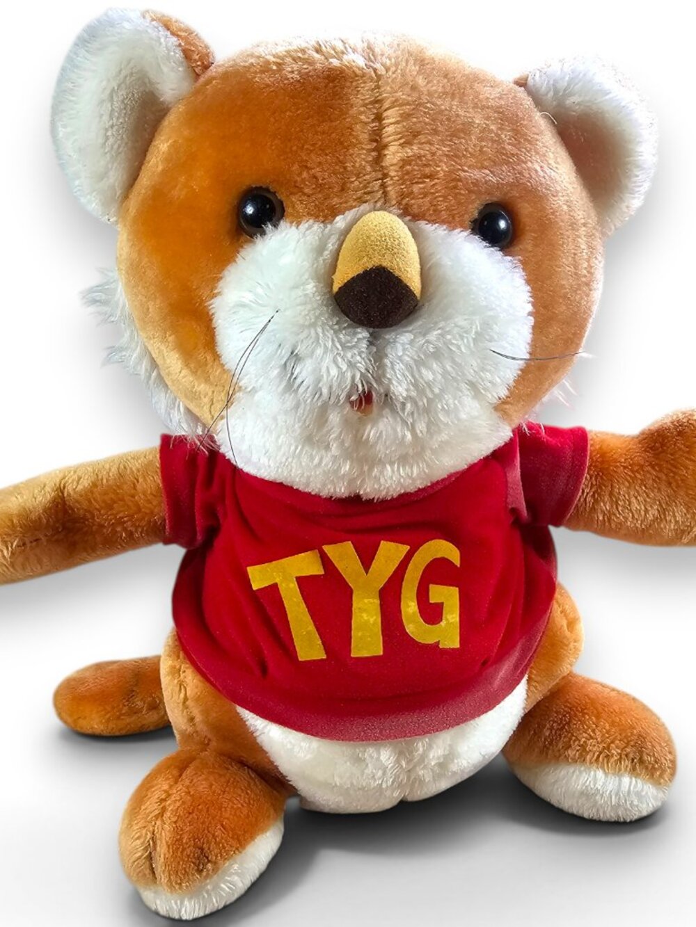 Hallmark Shirt Tales Tyg Tiger Snuggables Plush Stuffed Toy Vintage 1980s 13"
